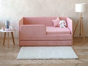 Диван-кровать Happy (коралловый) в Нагорном - nagornoe.mebel-nsk.ru | фото