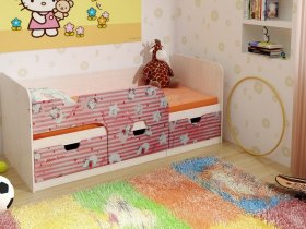 Кровать детская с ящиками 1,86 Минима Hello Kitty в Нагорном - nagornoe.mebel-nsk.ru | фото