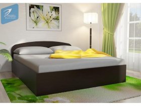Кровать двуспальная 1,6м с подъем. мех. (венге) в Нагорном - nagornoe.mebel-nsk.ru | фото