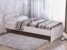 Кровать односпальная 80 с низкой спинкой (ясень шимо светлый) в Нагорном - nagornoe.mebel-nsk.ru | фото