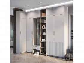 Модульная прихожая Пандора (кашемир/MF03) в Нагорном - nagornoe.mebel-nsk.ru | фото