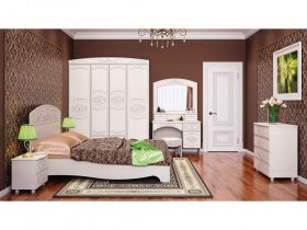 Модульная спальня Каролина в Нагорном - nagornoe.mebel-nsk.ru | фото