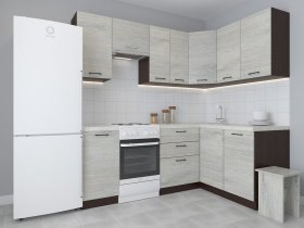 Модульная угловая кухня 1,4м*2,1м Лада (пикард) в Нагорном - nagornoe.mebel-nsk.ru | фото