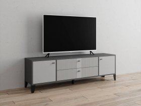 Тумба под ТВ Парус-10 (графит/светло-серый) в Нагорном - nagornoe.mebel-nsk.ru | фото